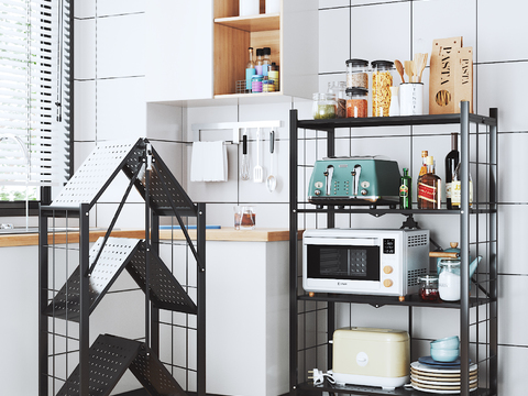 Nordic Kitchen Folding Storage Rack Storage Rack