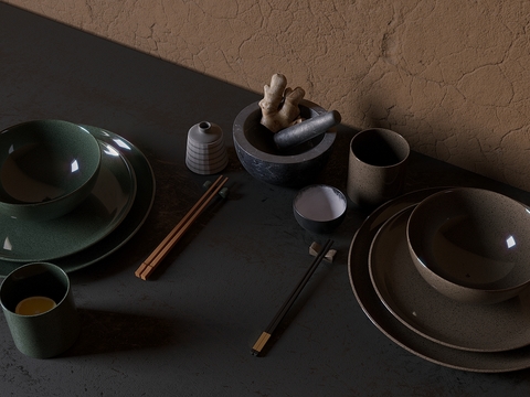 Free Wabi-sabi Style Tableware