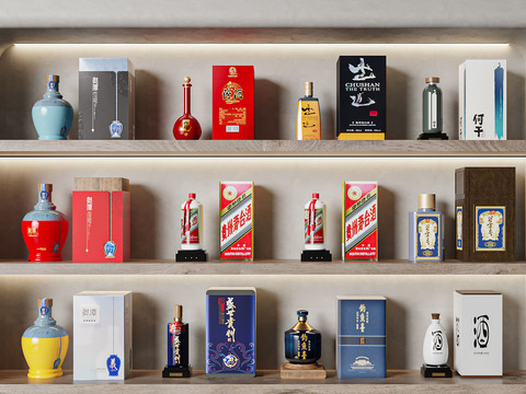 Modern Maotai Liquor Bottle Wine Box