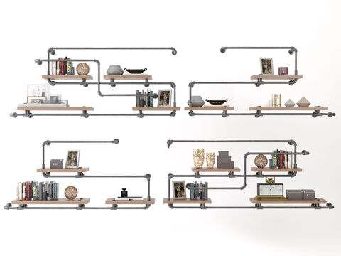 Industrial Pipe Hanger Bookshelf