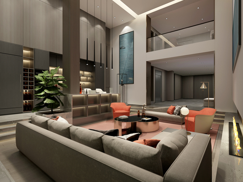 Modern Affordable Luxury Style Villa Lobby