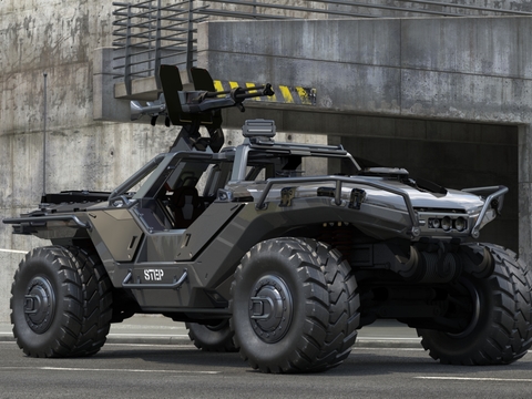 Modern military off-road fighting vehicle