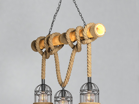 Modern hemp rope Decorative Light