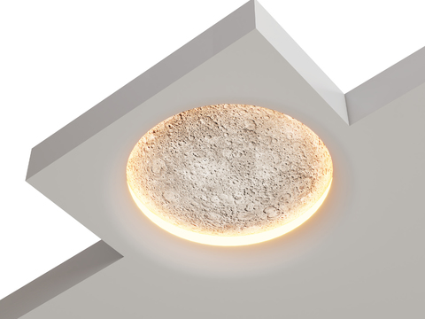 lunar wall lamp Stone Art Lamp