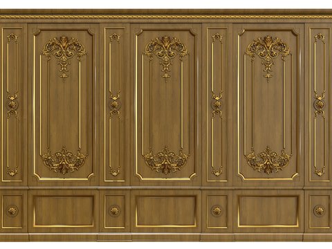 European-style Affordable Luxury Style Carved Panel