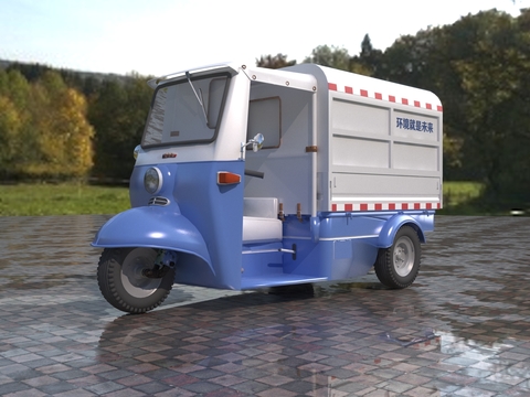 Modern sanitation electric tricycle