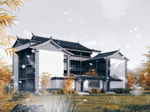 Chinese Ancient Villa Appearance