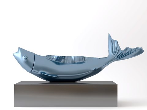 Modern Whale Sculpture