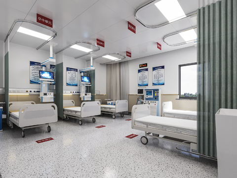 Modern Hospital Ward Emergency Department