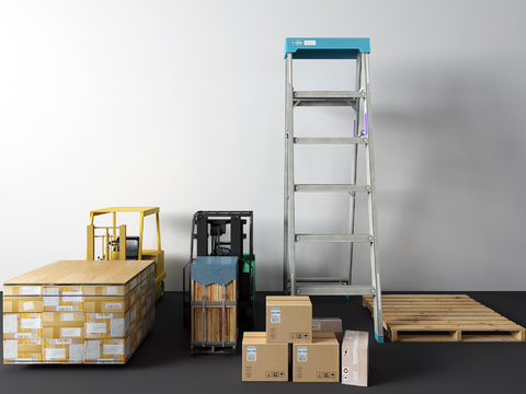 Modern forklift ladder packing box