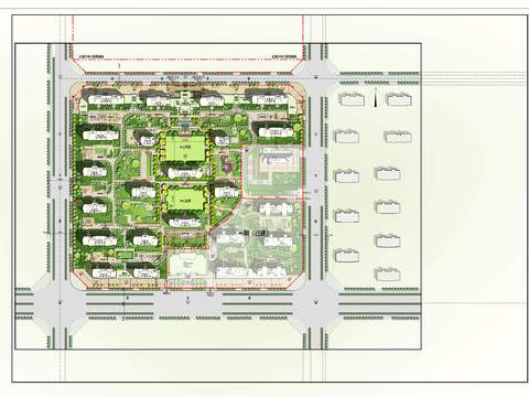 modern garden landscape plan psd