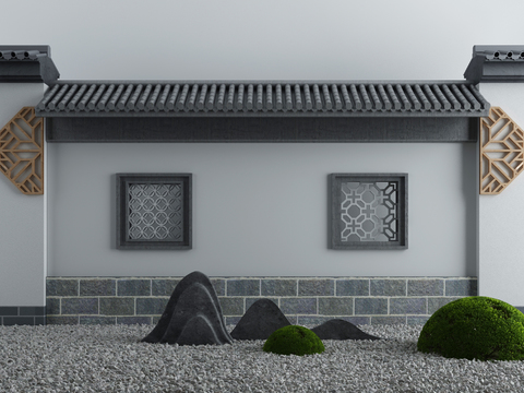 New Chinese Courtyard Wall