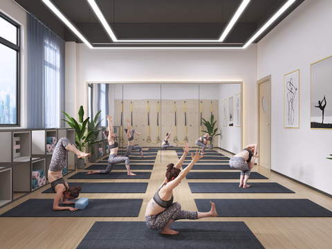 Modern Yoga Studio Gym