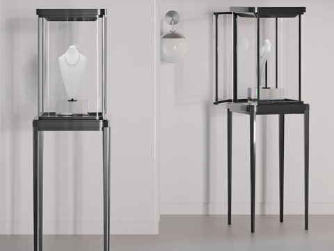 Modern Jewelry Store Glass Display Cabinet