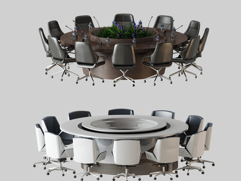 Modern round conference table