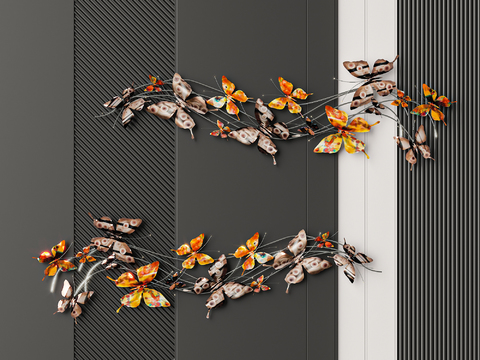 Butterfly wall ornaments