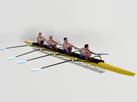 Modern Race Multi-Man Canoe Free