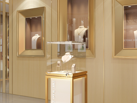 Affordable Luxury Style Jewelry Store Display Cabinet