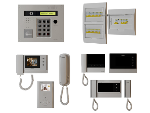 Telephone video doorbell access control system distribution box