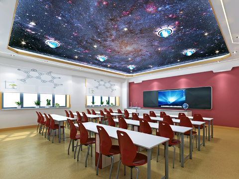 Modern School Classroom