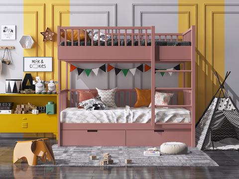 Modern bunk bed for children