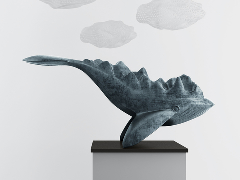 Modern Whale Sculpture