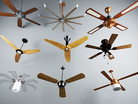 Modern fan ceiling fan light combination