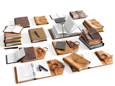 Modern cowhide notebook book