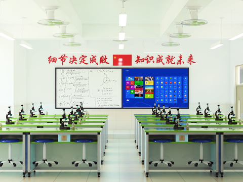 Modern School Chemistry Laboratory