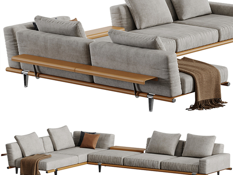 Poltrona Frau corner sofa