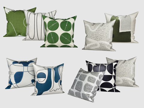 Modern abstract pattern pillow