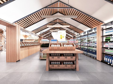 Modern Mall&Supermarket Beverage area