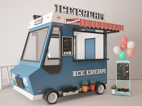 Modern Ice Cream Truck Fast Food Truck