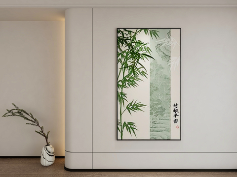 New Chinese Decorative Painting Bamboo Painting Art Painting Free