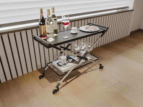 Modern dining cart