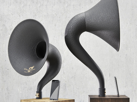 industrial wind bluetooth phonograph speaker