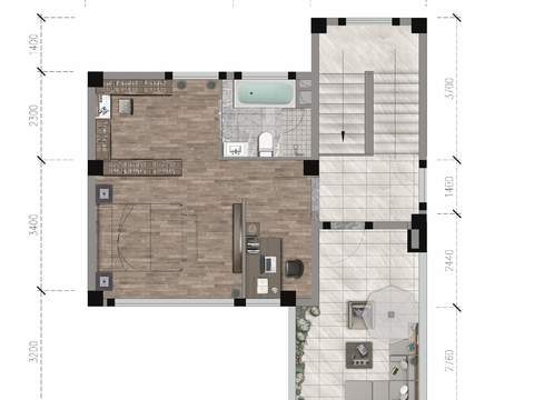 modern floor plan psd