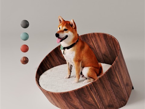 Modern Log Dog Kennel