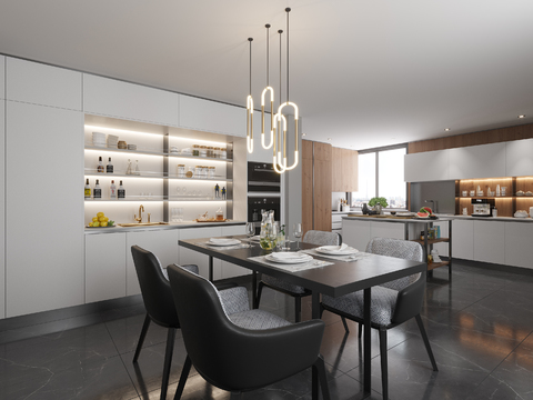 modern kitchen cabinet dining table and chair