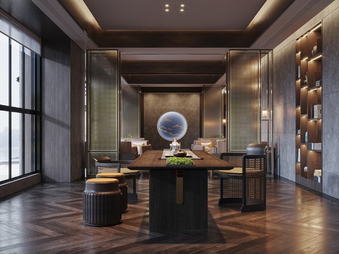 New Chinese Hotel Reception Room