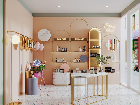 Modern Affordable Luxury Style Cosmetics Store