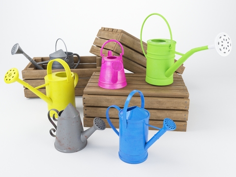 Modern color watering can