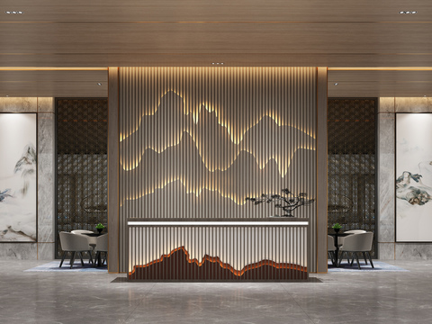 New Chinese Hotel Lobby Front Desk Free