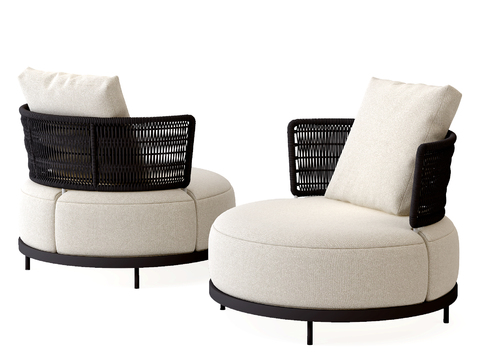 Modern rattan outdoor sofa