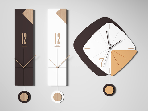 Modern fashion geometric wall clock