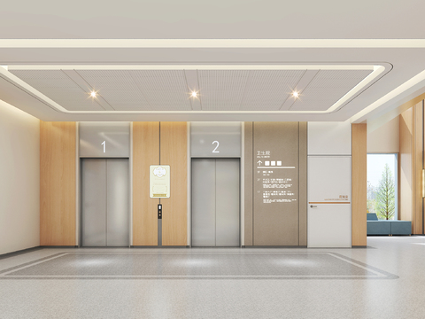 hospital elevator hall