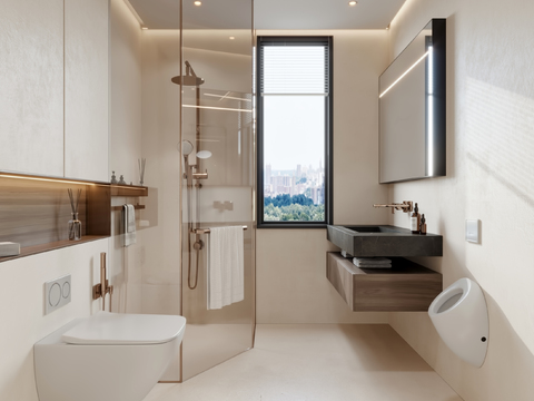 Silent Cream Style Bathroom