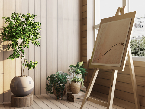 Modern adjustable easel