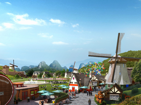 Nordic Windmill Town Appearance