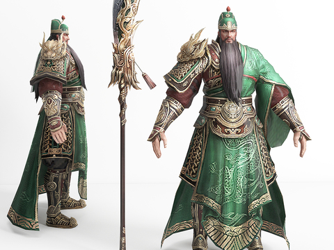 Modern Guan Yu game character